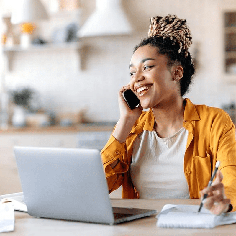 happy-woman-on-the-phone-looks-for-a-job